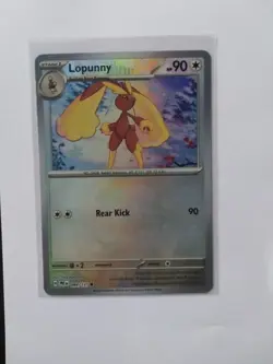 Pokemon TCG Lopunny (Master Ball Pattern) 084/131 Prismatic Evolutions Holo - Image 2