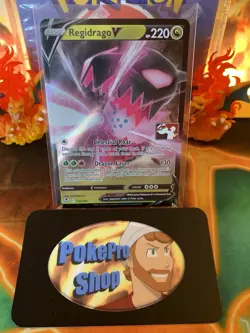 2023 Play! Pokemon Prize Pack Series 3 Regidrago V 135 - NM - Image 1