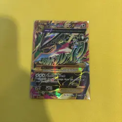 Pokemon M Rayquaza EX Shiny Full Art XY Ancient Origins 98/98 Played Condition - Image 1