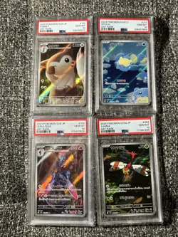 Japanese Pokemon PSA 10 Art Rare Lot Of 4 (Ceruledge, Yanma, Furret, Spheal) - Image 1