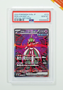 Pokemon PSA 10 Iron Valiant Ex #213 SV8a Special Art Rare 2024 Japanese - Image 1
