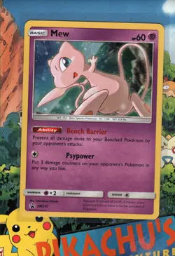 Pokemon TCG Mew SM215 Sun & Moon Black Star Promo Cosmos Holo NM - Image 1