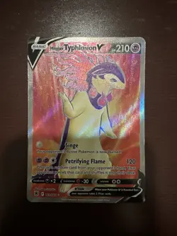 Pokemon Astral Radiance Hisuian Typhlosion V Full Art Ultra Rare Holo 169/189 - Image 1