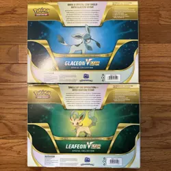 Pokemon TCG Glaceon V Star and Leafeon V Star Special Collection Boxes Sealed - Image 2