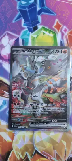 Carte pokemon Reshiram EX 166/086 - ALT - EV10.5 - Flamme Blanche - FR - Image 1