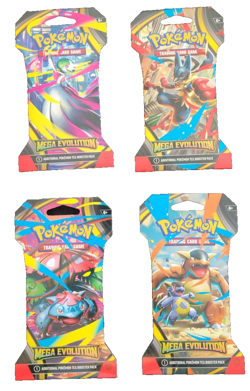 Pokemon Mega Evolution Sleeved Booster ART lot Bundle SEALED English 4x! - Image 1