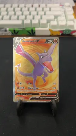 Pokemon TCG Aerodactyl V Sword & Shield - Lost Origin 179/196 Holo Ultra Rare - Image 1
