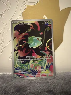 2025 Pokemon Bulbasaur 133/132 Mega Evolution Illustration Rare Holo - Image 1