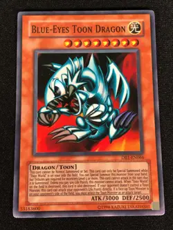 Yugioh Blue-Eyes Toon Dragon DB1-EN066 Super (LP) - Image 1