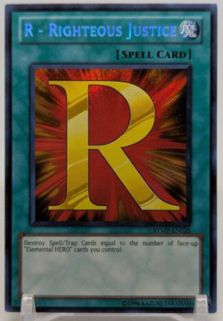 🔥1996 Yu-Gi-Oh! R - Righteous Justice RYMP-EN025 Secret Rare Unlimited🔥 - Image 1