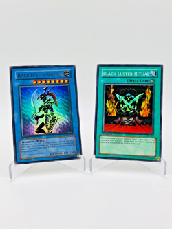 1996 Yu-Gi-Oh! Black Luster Soldier & Ritual 1st Edition SYE-024 & SYE-025 NM - Image 1