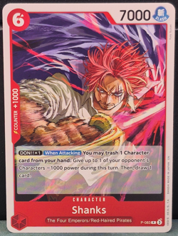 Shanks PRB-02 P-083 Promo The Best Vol 2 One Piece Near Mint Card Game TCG NM - Image 1