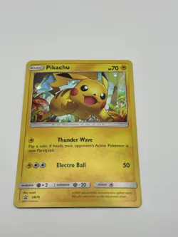 Pikachu SM76 Sm Holo Black Star Promo Card TCG NM - Image 1