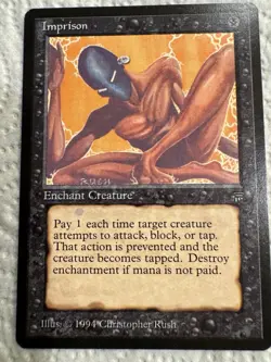 Magic MTG Legends IMPRISONn RARE Lightly Played/Near Mint Condition - Image 1