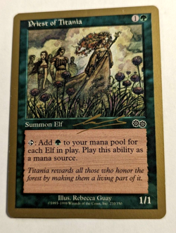 Priest of Titania - 2000 World Championships Brussels Magic Gathering MTG LP - Image 1