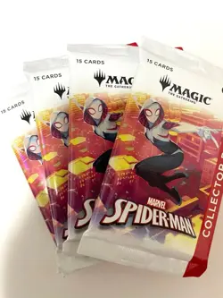 MTG Spider-Man Collector Booster (English) 4 Pack Set - Image 1
