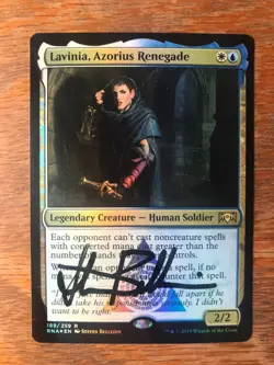 Magic the Gathering MTG foil Lavinia, Azorious Renegade Ravnica signed NM - Image 1
