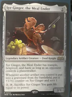 Mtg Commander Deck Syr Ginger,The Meal Ender Sleeved Ready To Play With Case. - Image 1