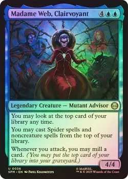 Foil Madame Web, Clairvoyant [Marvel's Spider-Man] MTG - Image 1
