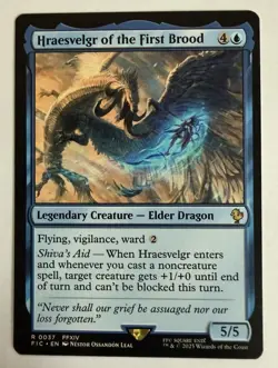 Hraesvelgr of the First Brood 0037 MTG Commander FINAL FANTASY Rare - Image 1