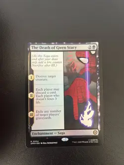 The Death of Gwen Stacy - (Foil) Mtg: Marvel's Spider-Man Rare 54 - Image 1