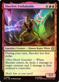 Foil Shocker, Unshakable [Marvel's Spider-Man] MTG - Image 1