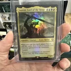 MTG Sauron, Lord of the Rings Tales of Middle-earth Commander 0004 Foil - Image 1