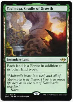 MTG Yavimaya, Cradle of Growth Modern Horizons 2 #261 Regular NM/M - Image 1