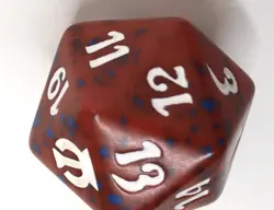 Magic the Gathering MTG d20 Spindown Dice Red and Blue Speckled - Image 4