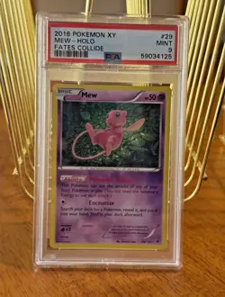 2016 Pokemon XY Fates Collide Mew Holo 29/124 PSA MINT 9 🔥 - Image 1