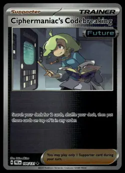 Pokemon Prismatic #104/131 Ciphermaniac's Codebreaking Holo - Image 1