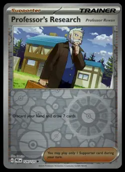 Pokemon Prismatic #124/131 Professor's Research [Professor Rowan] Reverse Holo - Image 1
