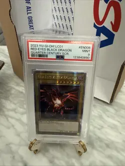 YuGiOh Red-Eyes Black Dragon LC01-EN006 Ultra Rare Limited Edition PSA 9 - Image 1