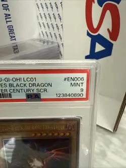 YuGiOh Red-Eyes Black Dragon LC01-EN006 Ultra Rare Limited Edition PSA 9 - Image 3