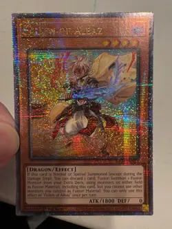 RA04-EN034 Fallen of Albaz Alt Art Quarter Century Secret Rare YuGiOh - Image 1