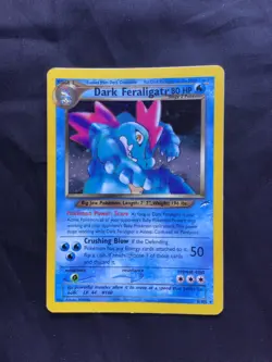 Pokemon Cards: Neo Destiny Rare Holo: Dark Feraligatr 5/105 - Image 1