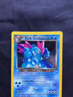 Pokemon Cards: Neo Destiny Rare Holo: Dark Feraligatr 5/105 - Image 2