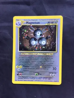 Pokemon Cards: Neo Revelation Rare Holo: Magneton 10/64 - Image 1