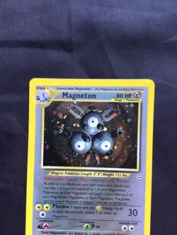 Pokemon Cards: Neo Revelation Rare Holo: Magneton 10/64 - Image 2