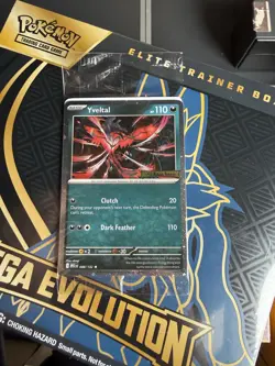Pokemon TCG Yveltal 088/132 Stamped Mega Evolutions Promo Card Sealed NM - Image 1