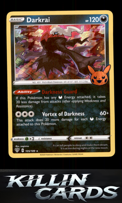 Darkrai 105/189 Promo Trick or Trade BOOster Bundle Pokemon Card NM - Image 1