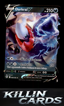 Darkrai V 098/189 Ultra Rare SWSH10: Astral Radiance Pokemon Card NM - Image 1