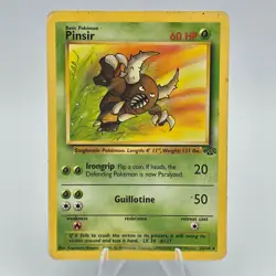 Pinsir 25/64 Jungle Rare Non Holo HP Pokemon TCG 1999 WOTC Vintage Card - Image 1