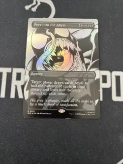 Foil Secret Lair Black White Peer Into The Abyss x1 Magic Cards MTG Spider-Man - Image 1