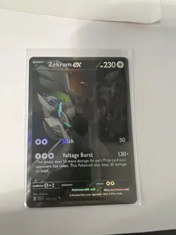 Pokemon TCG Black Bolt Zekrom EX BWR Card 172/086 Pack Fresh - English - Image 3