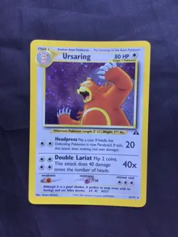 Pokemon Cards: Neo Discovery Rare Holo: Ursaring 15/75 - Image 1