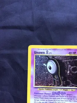 Pokemon Cards: Neo Discovery Rare Holo: Unown A 14/75 - Image 3