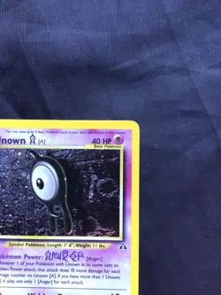 Pokemon Cards: Neo Discovery Rare Holo: Unown A 14/75 - Image 4