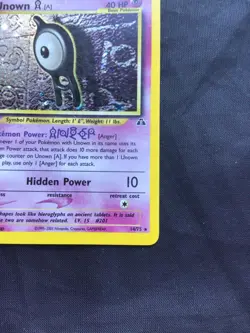 Pokemon Cards: Neo Discovery Rare Holo: Unown A 14/75 - Image 5