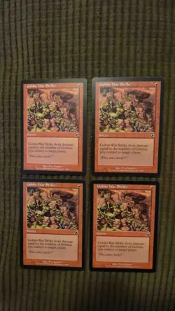 Magic: the Gathering / MtG Goblin War Strike x4 Scourge - Image 1